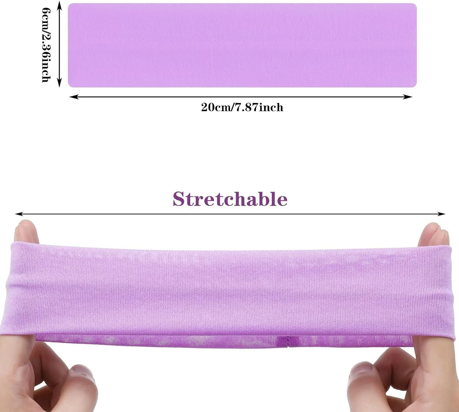 16 Pcs Yoga Cotton Headbands Stretchy Elastic Solid Headbands Mixed Colors Ballet Head Band Cotton Sports Hairband for Women Girls Suitable for Yoga, Pilates, Running, Cycling