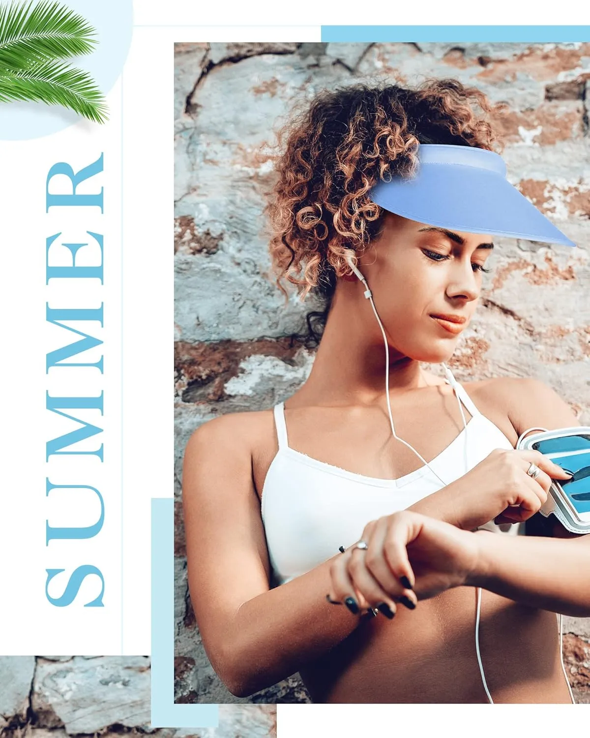 3 Pcs Sports Sun Visor Hat Adjustable Cloth Covered Slip on Cotton Cap Golf and Tennis Visor for Women Men Sun