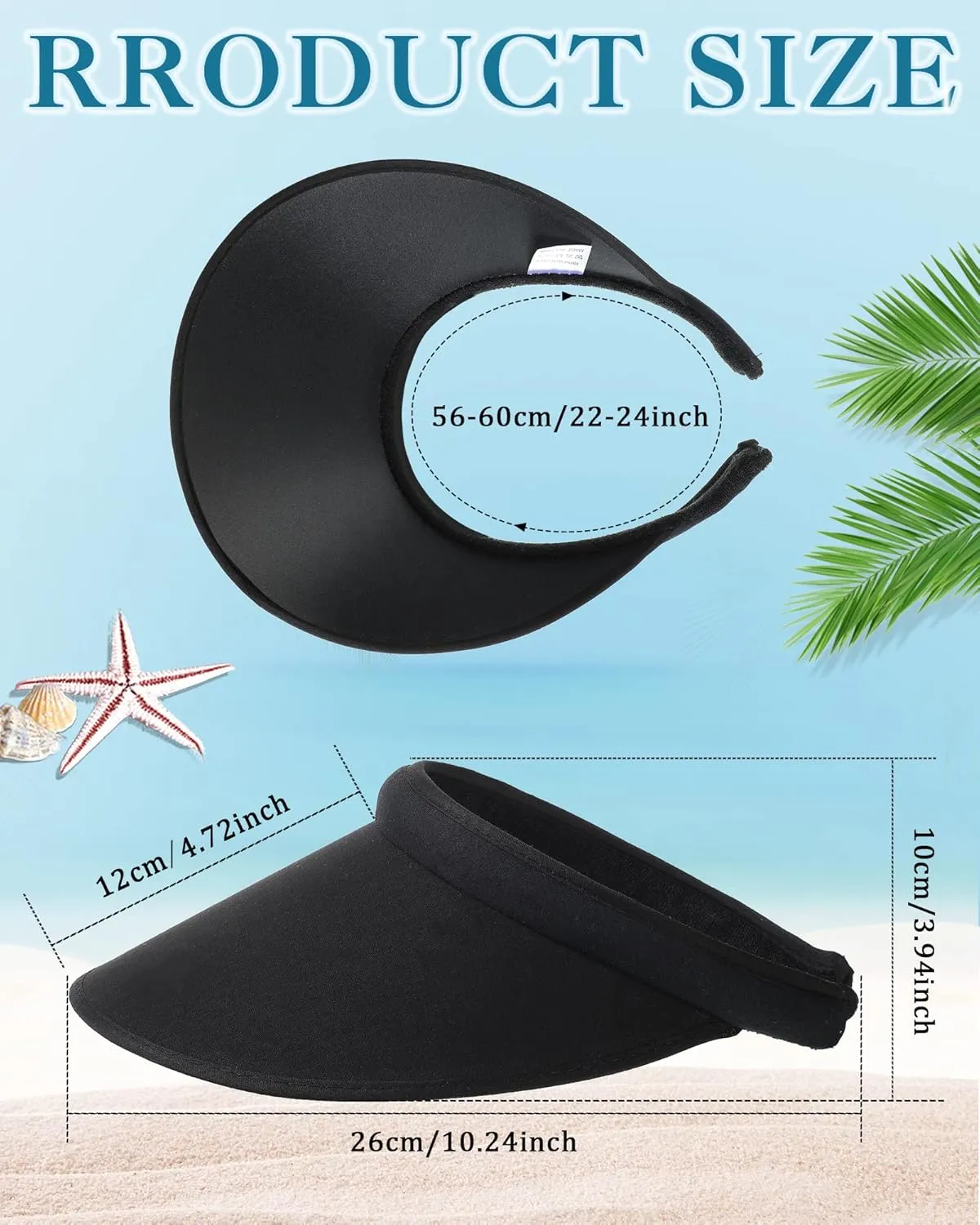 3 Pcs Sports Sun Visor Hat Adjustable Cloth Covered Slip on Cotton Cap Golf and Tennis Visor for Women Men Sun
