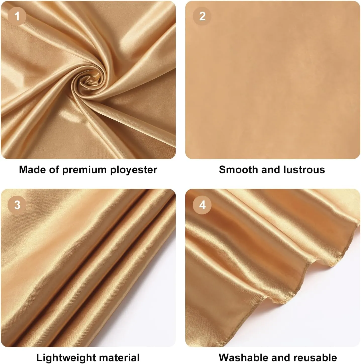 35 Large Square Satin Head Scarf - 3Pcs Silk Like Head Scarves Silk Bandana Satin Hair Scarf Head Wraps For Women