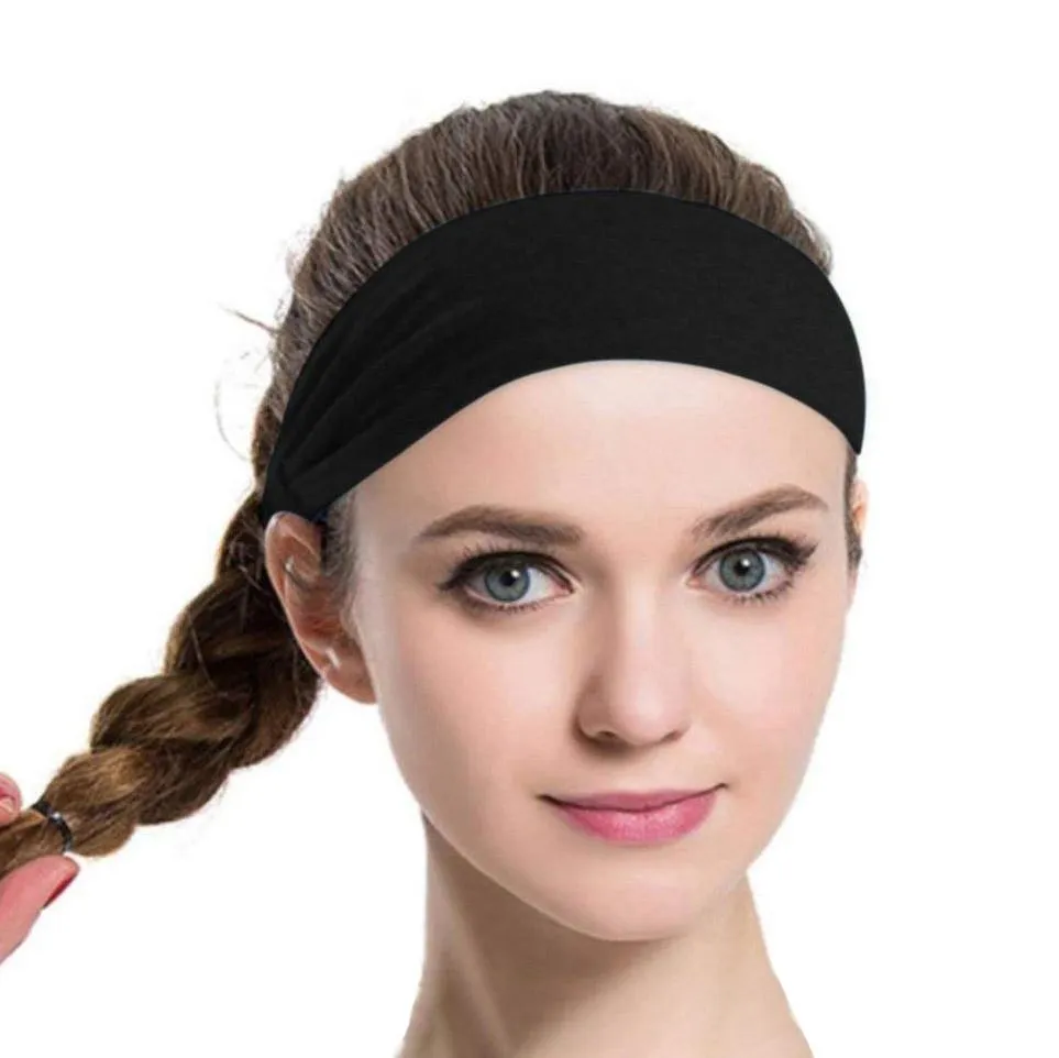 5-Pack: Unisex Sports Fitness Headband and Sweatband