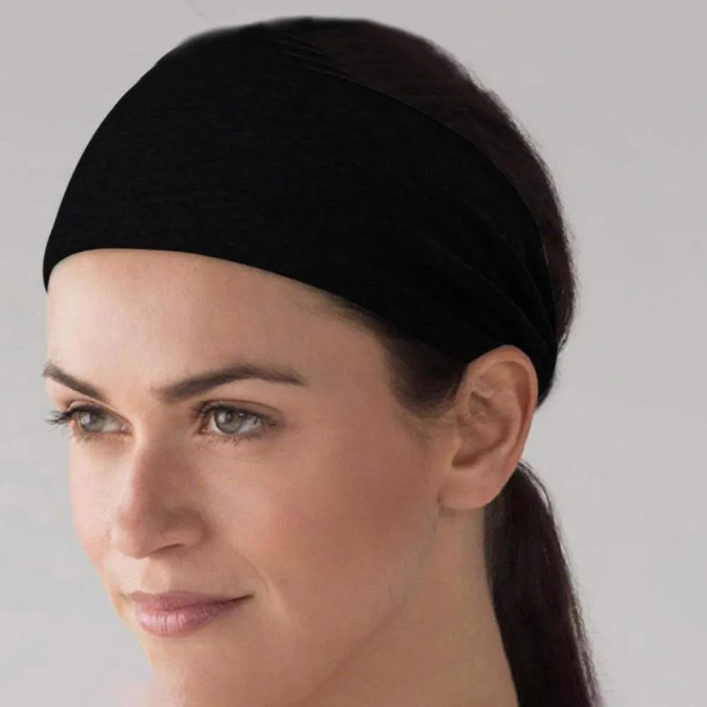 5-Pack: Unisex Sports Fitness Headband and Sweatband