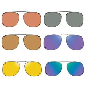 6 Square, Shade Control, , Polarized Clip On Sunglasses