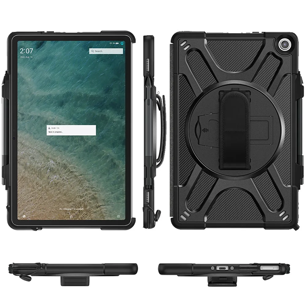 AMZER TUFFEN Case with 360 Degree Rotating Holder with Hand Grip for Amazon Fire Max 11 (11 inch)