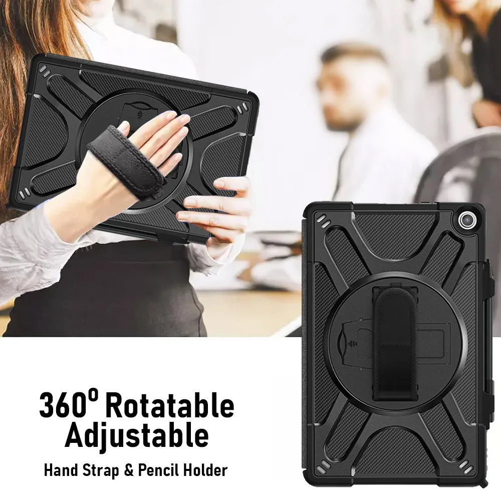 AMZER TUFFEN Case with 360 Degree Rotating Holder with Hand Grip for Amazon Fire Max 11 (11 inch)