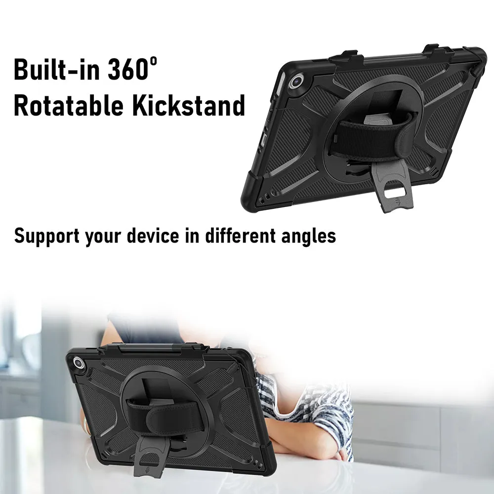 AMZER TUFFEN Case with 360 Degree Rotating Holder with Hand Grip for Amazon Fire Max 11 (11 inch)