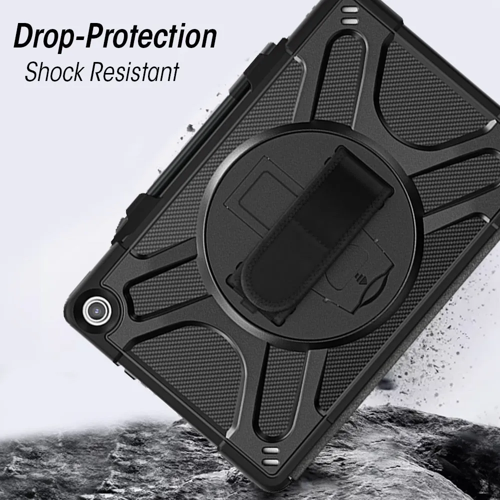 AMZER TUFFEN Case with 360 Degree Rotating Holder with Hand Grip for Amazon Fire Max 11 (11 inch)