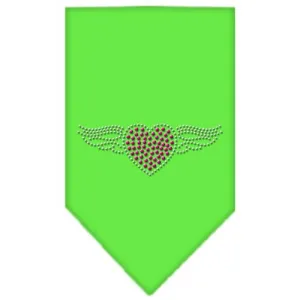 Aviator Rhinestone Bandana Lime Green Small