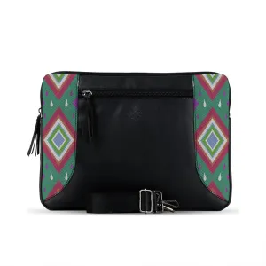 Black Mixed Laptop Sleeve Aztec Style