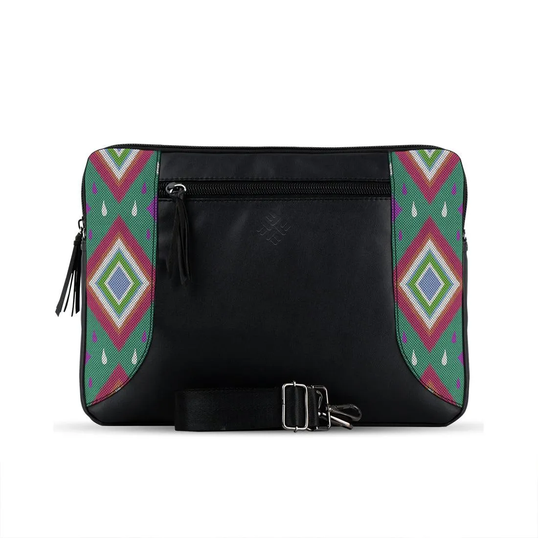 Black Mixed Laptop Sleeve Aztec Style