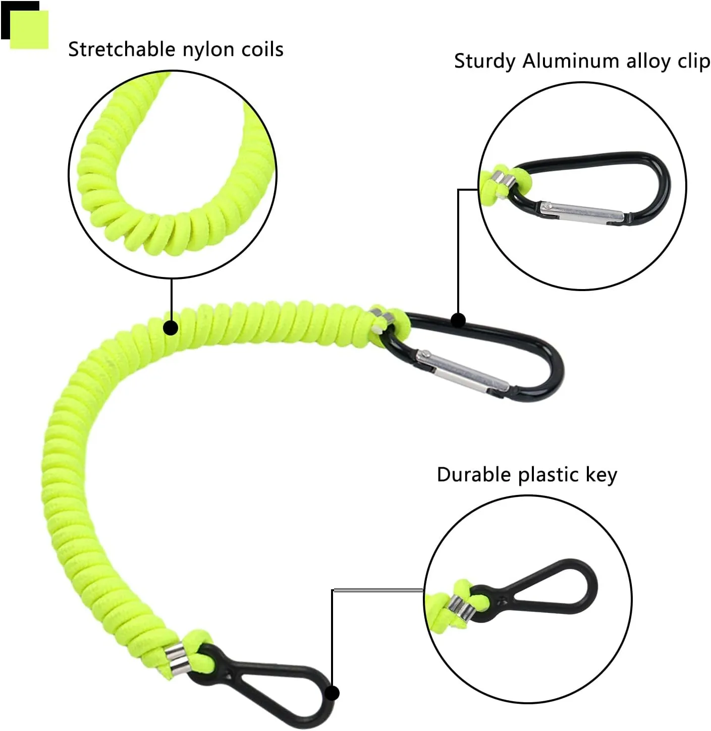 Boat Key Lanyard Fit Most Marine Outboard Replace 8M0092850 Boat Engine Stop Kill Switch Safety Cut Off Lanyard