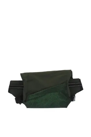 Bottega Veneta Mesh Detail Green Nylon Belt Bag