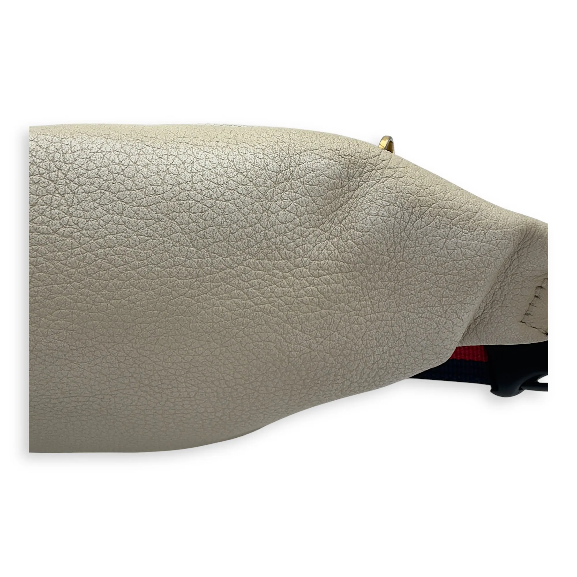 BumBag Belt Bag White in Calfskin, Gold hardware