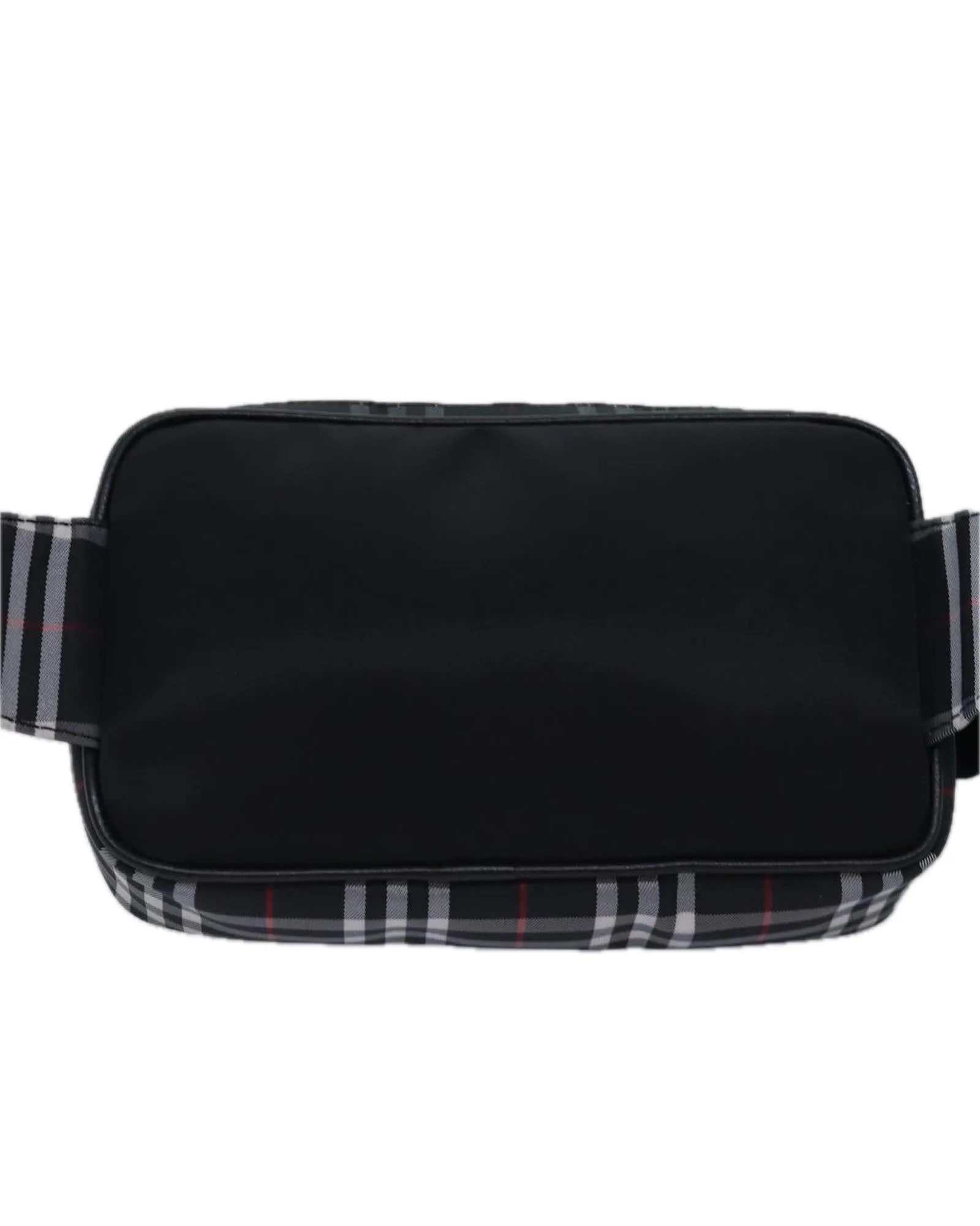 BURBERRY Small Heritage Check Belt Bag Black