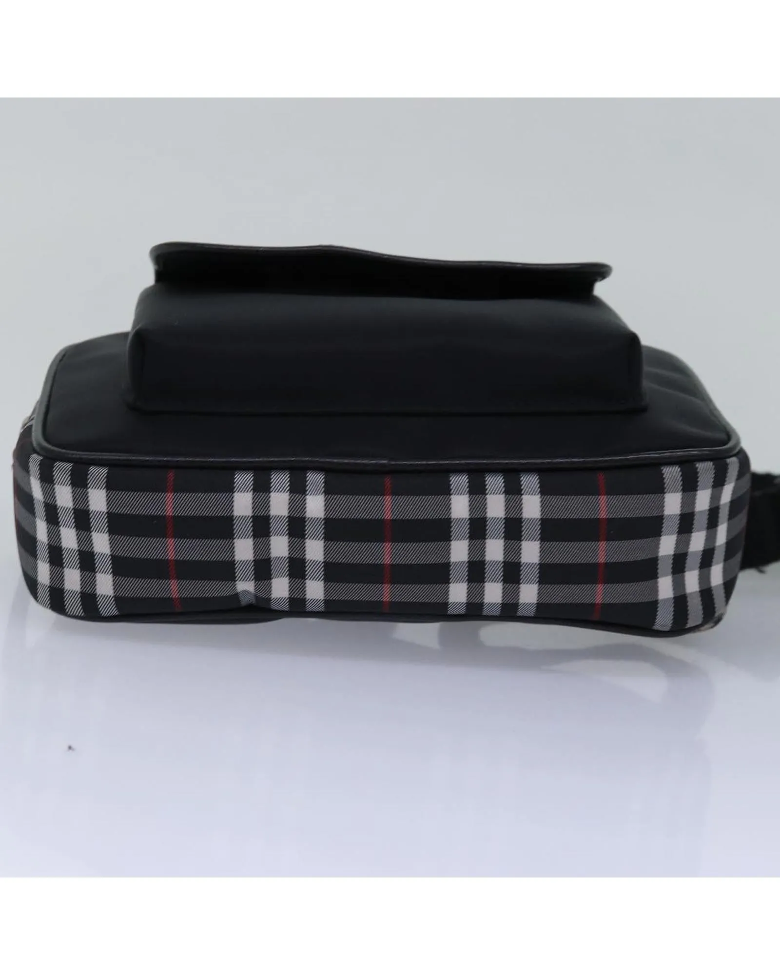 BURBERRY Small Heritage Check Belt Bag Black