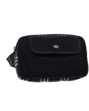 BURBERRY Small Heritage Check Belt Bag Black