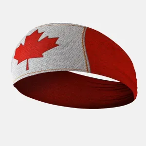 Canada Flag Double-sided Wide Headband