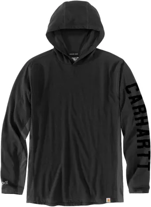 Carhartt Men's 106654 Force Relaxed Fit Midweight Long-Sleeve Logo Gra
