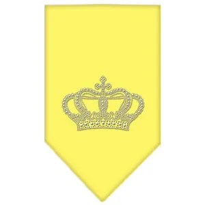 Crown Rhinestone Bandana Yellow Small
