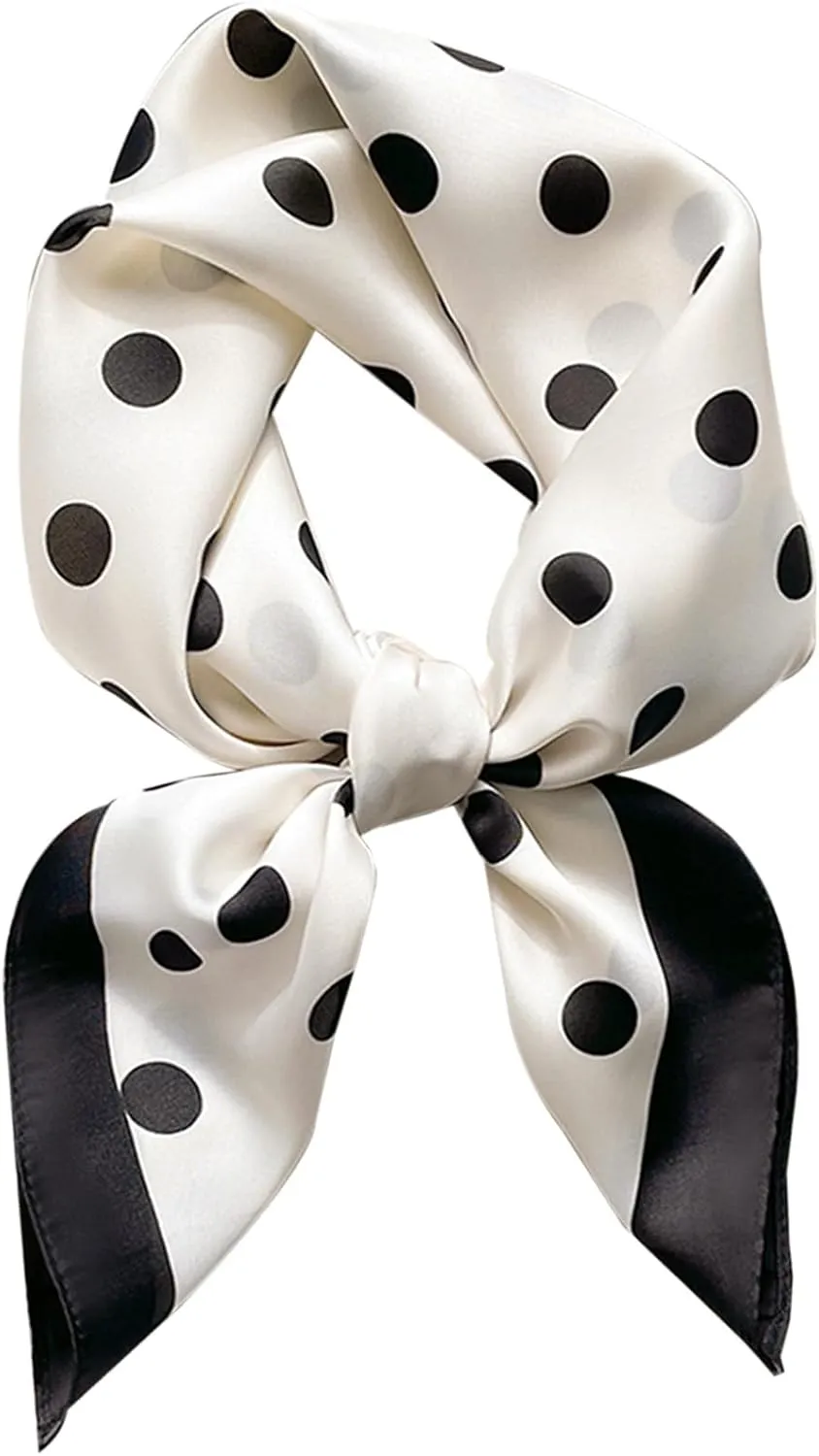 Dailyacc Hair Bandanas Scarf For Women Lightweight Fashion Neck Silk Satin Head Scarves For Sleeping Handbags Scarf