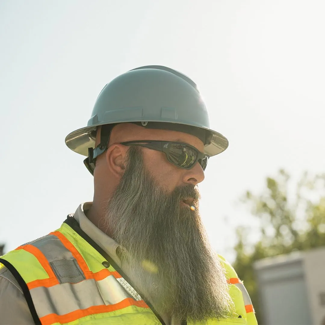 EDGE Kazbek Wrap-Around Safety Glasses, Anti-Scratch, Non-Slip, UV 400, Military Grade, ANSI/ISEA & MCEPS Compliant