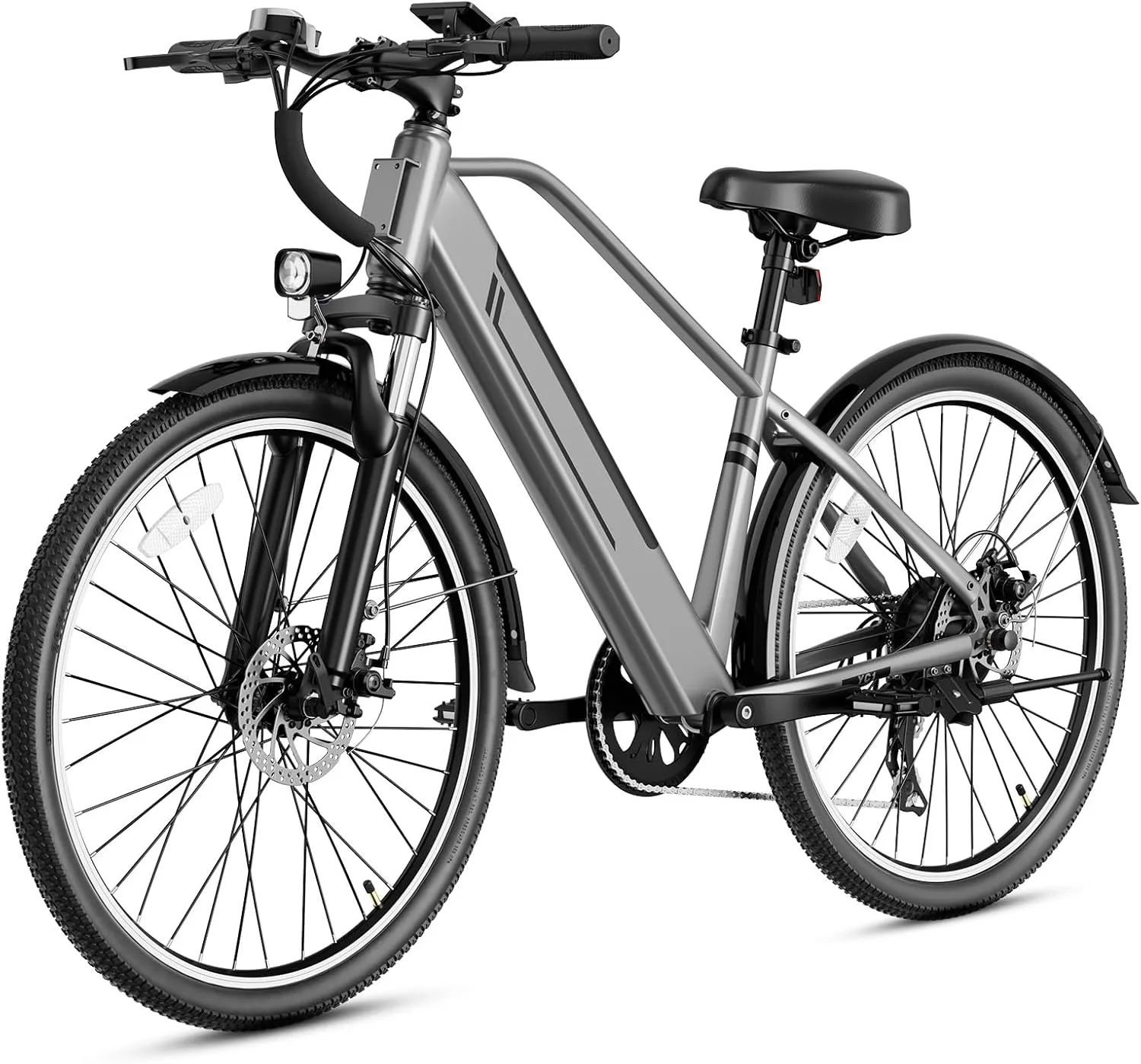 Electric Bike for Adults, 26" Up to 28Mph 1000W Peak Motor Ebike 65  Mile Range Brushless City Ebike, 7-Speed Commuter E-Bike with Removable 360Wh Battery for Commuting, Outdoor