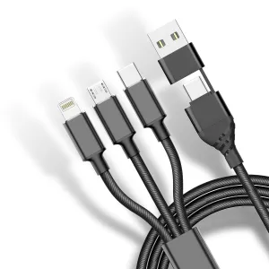 Fast-Charging Cable - Lightning, USB-C, Micro-USB
