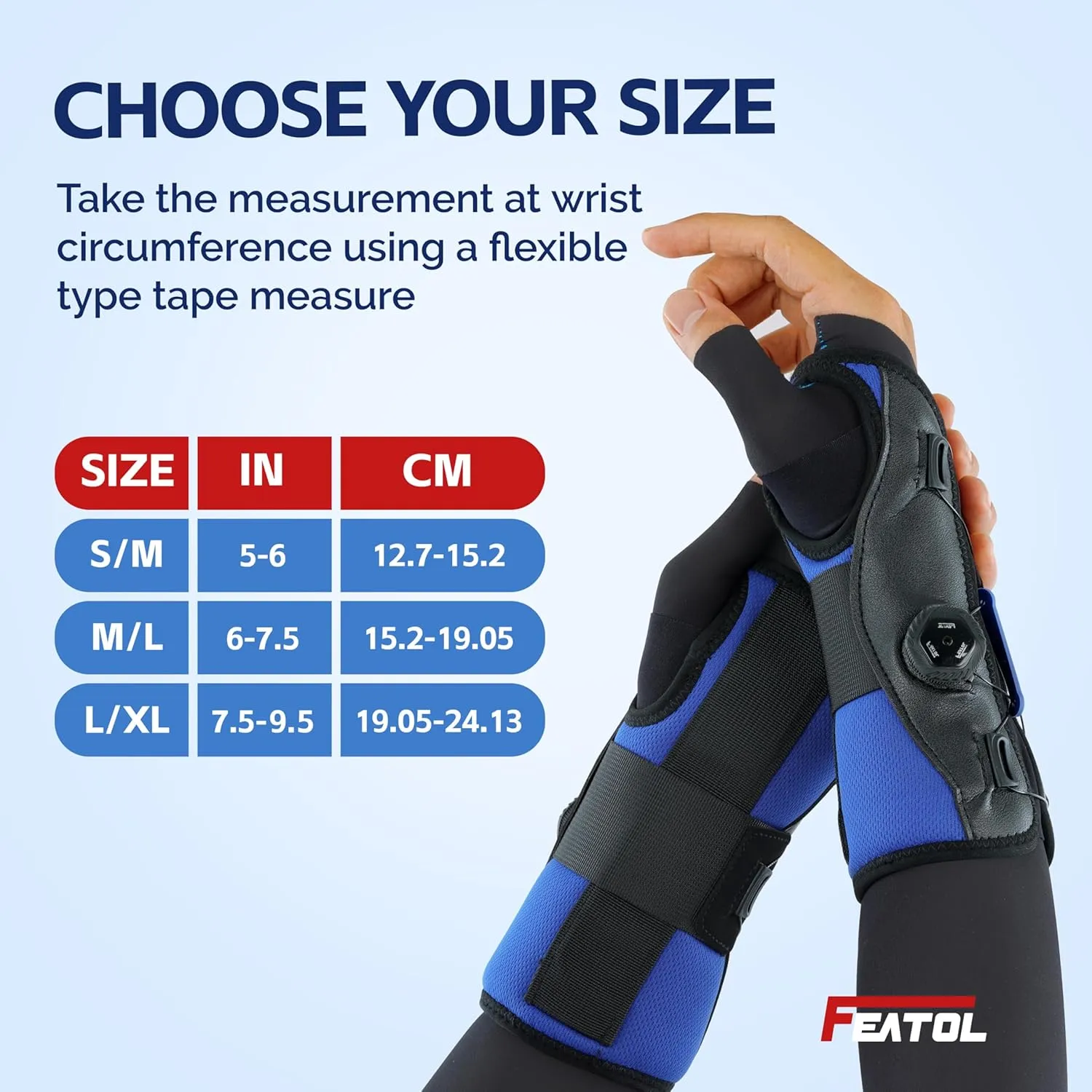 FEATOL 2 Pack Carpal Tunnel Wrist Brace for Night Support, Adjustable Hand Brace with Arm Socks for Tendonitis, Sprained, Arthritis Pain, Wrist Splint with Sleeves for Men & Women-Left & Right-Medium