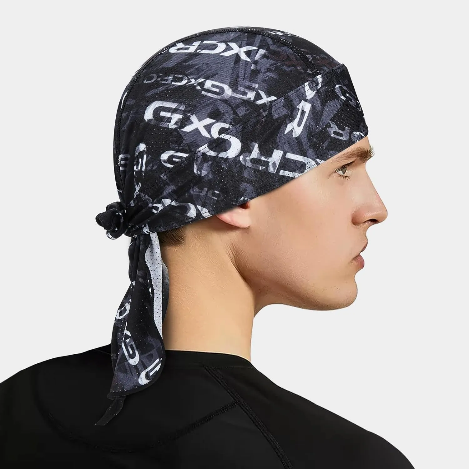 GXCROR Cooling Do Rags for Men Sports Bandanas Cap Skull Caps for Men Breathable Women Skull Cap Helmet Liner Cycling Hat Durags for Outdoor Activities