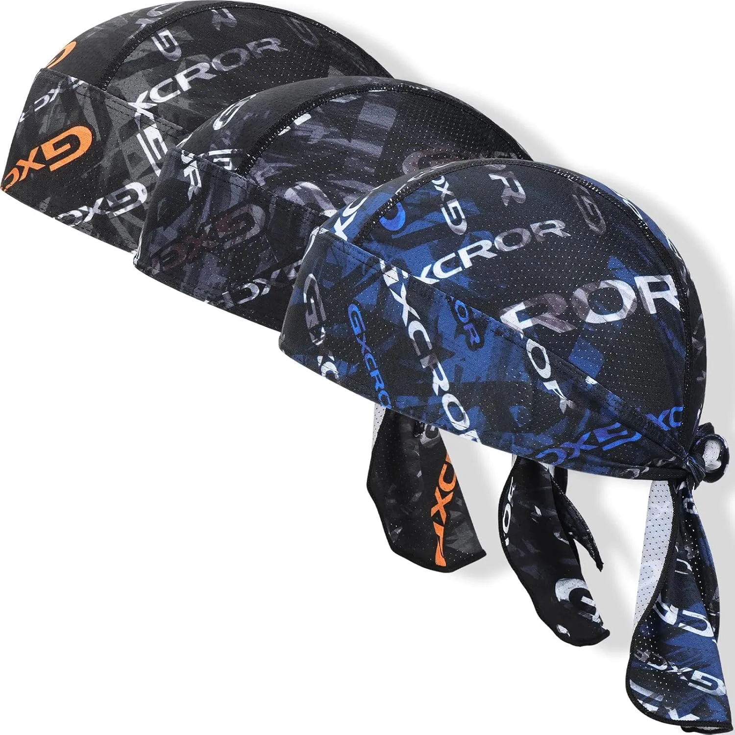 GXCROR Cooling Do Rags for Men Sports Bandanas Cap Skull Caps for Men Breathable Women Skull Cap Helmet Liner Cycling Hat Durags for Outdoor Activities