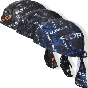 GXCROR Cooling Do Rags for Men Sports Bandanas Cap Skull Caps for Men Breathable Women Skull Cap Helmet Liner Cycling Hat Durags for Outdoor Activities