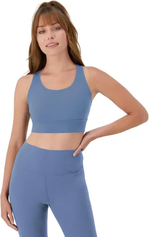 Hanes Sports Bra, Racerback Women, Stretch Pullover Crop Top with Cutout