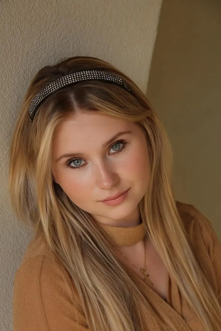 Hinged Headband fits like sunglasses providing lift and style without giving you a headache Band (Brown-Crystals)