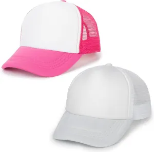 Kids-Girls Trucker-Hat Adjustable-Baseball-Cap Toddler-Boys Outdoor-Summer - Mesh Sun Hats Fit for 2-6 Years