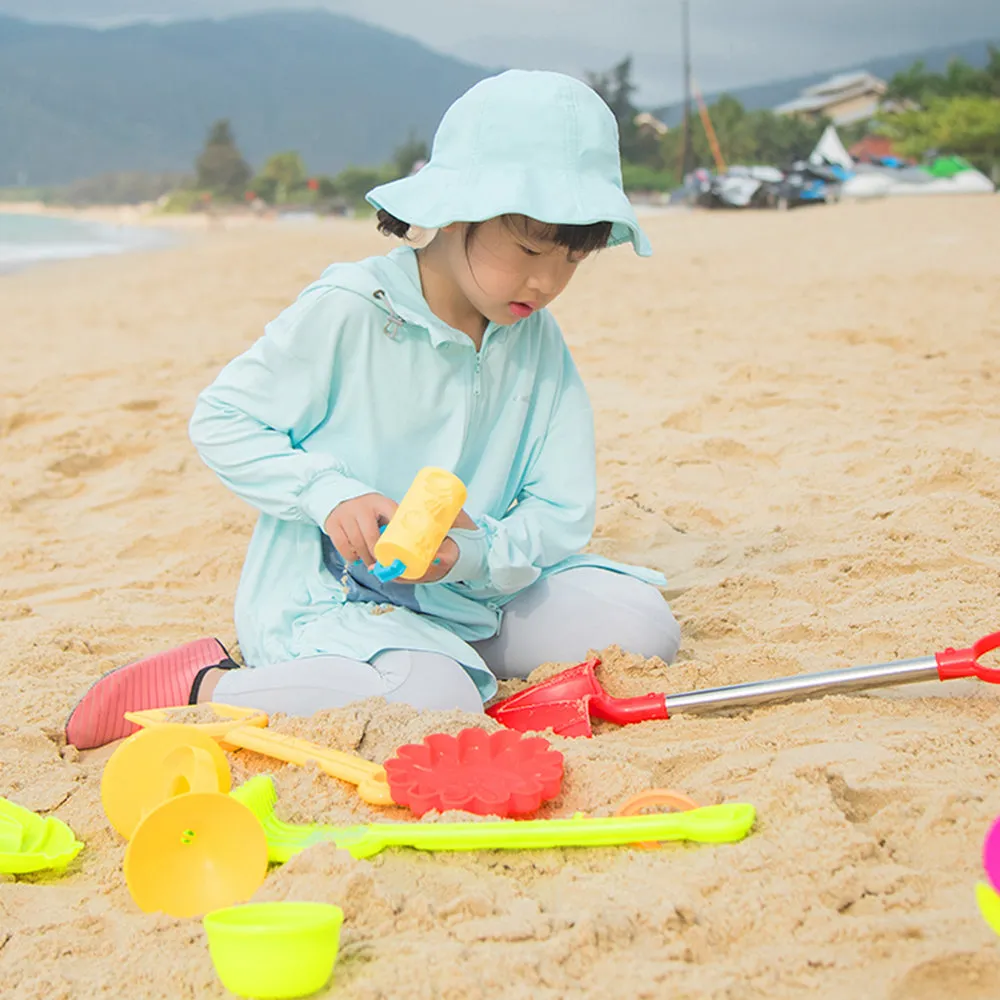Kid’s Wide-brim Bucket Hat UPF 50  Sun Caps