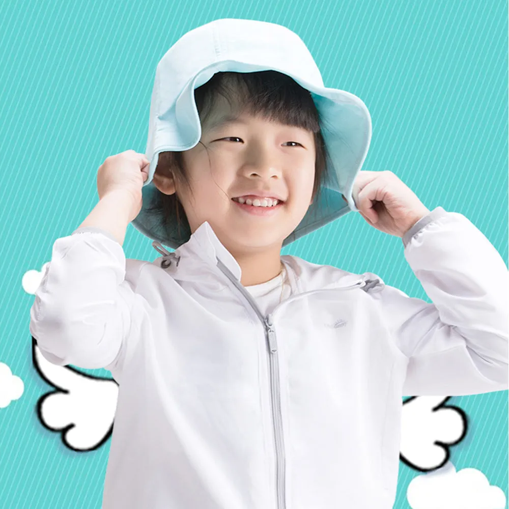 Kid’s Wide-brim Bucket Hat UPF 50  Sun Caps