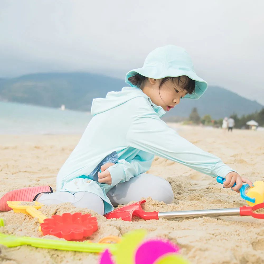 Kid’s Wide-brim Bucket Hat UPF 50  Sun Caps