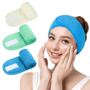 LADES Spa Facial Headband for Women | Adjustable Velcro, Soft Terry Cloth, Washable, Comfortable, Perfect for Makeup, Facials & Sleeping