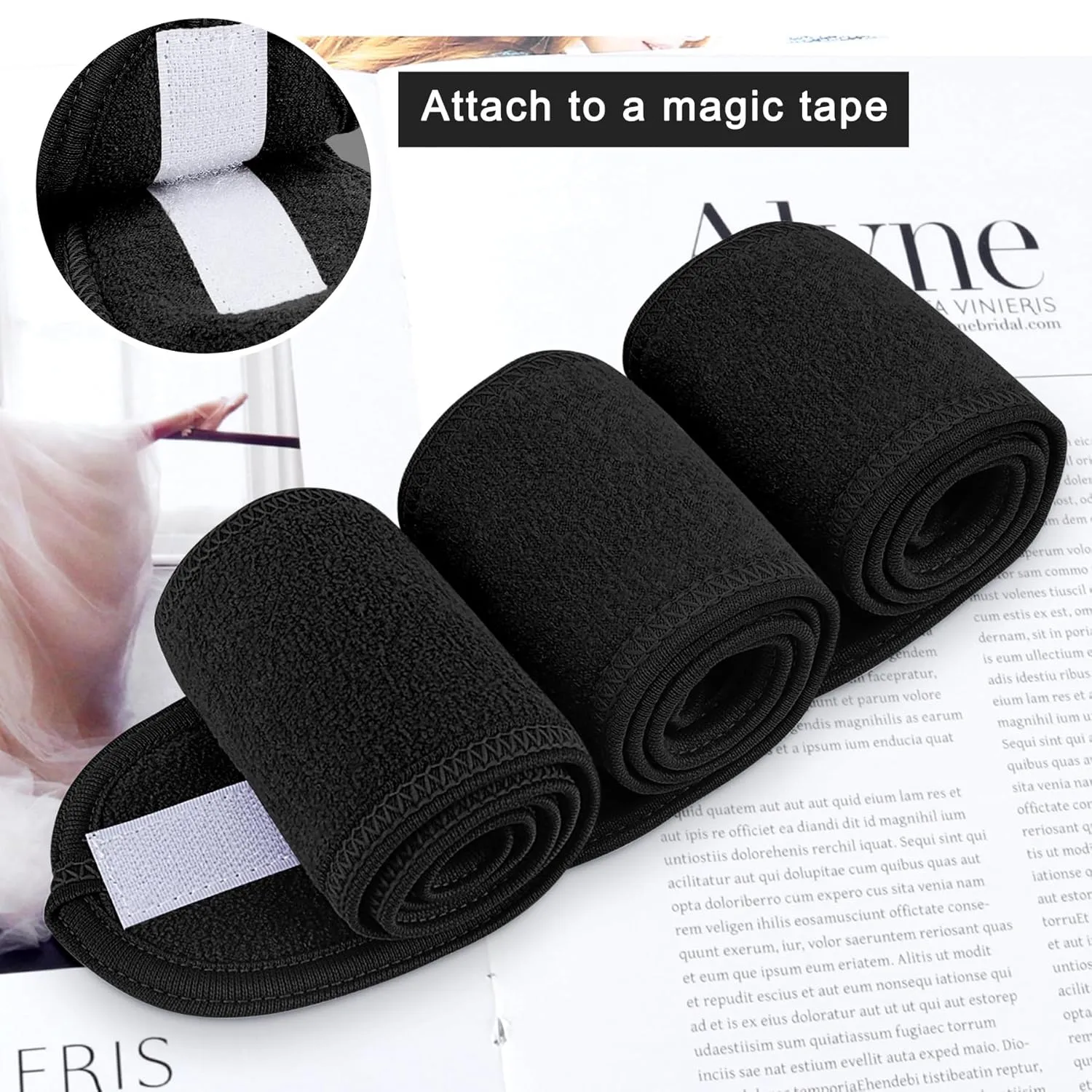 LADES Spa Facial Headband for Women | Adjustable Velcro, Soft Terry Cloth, Washable, Comfortable, Perfect for Makeup, Facials & Sleeping