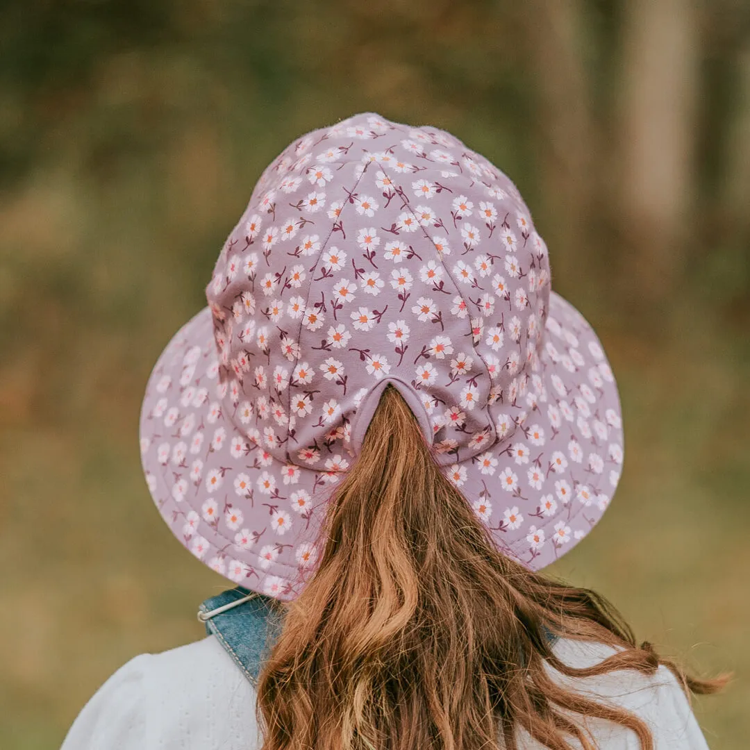 Lana - Kids Ponytail Bucket Flap Sun Hat - Bedhead Hats