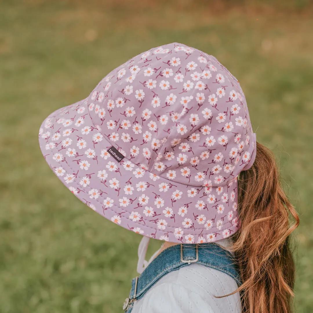 Lana - Kids Ponytail Bucket Flap Sun Hat - Bedhead Hats