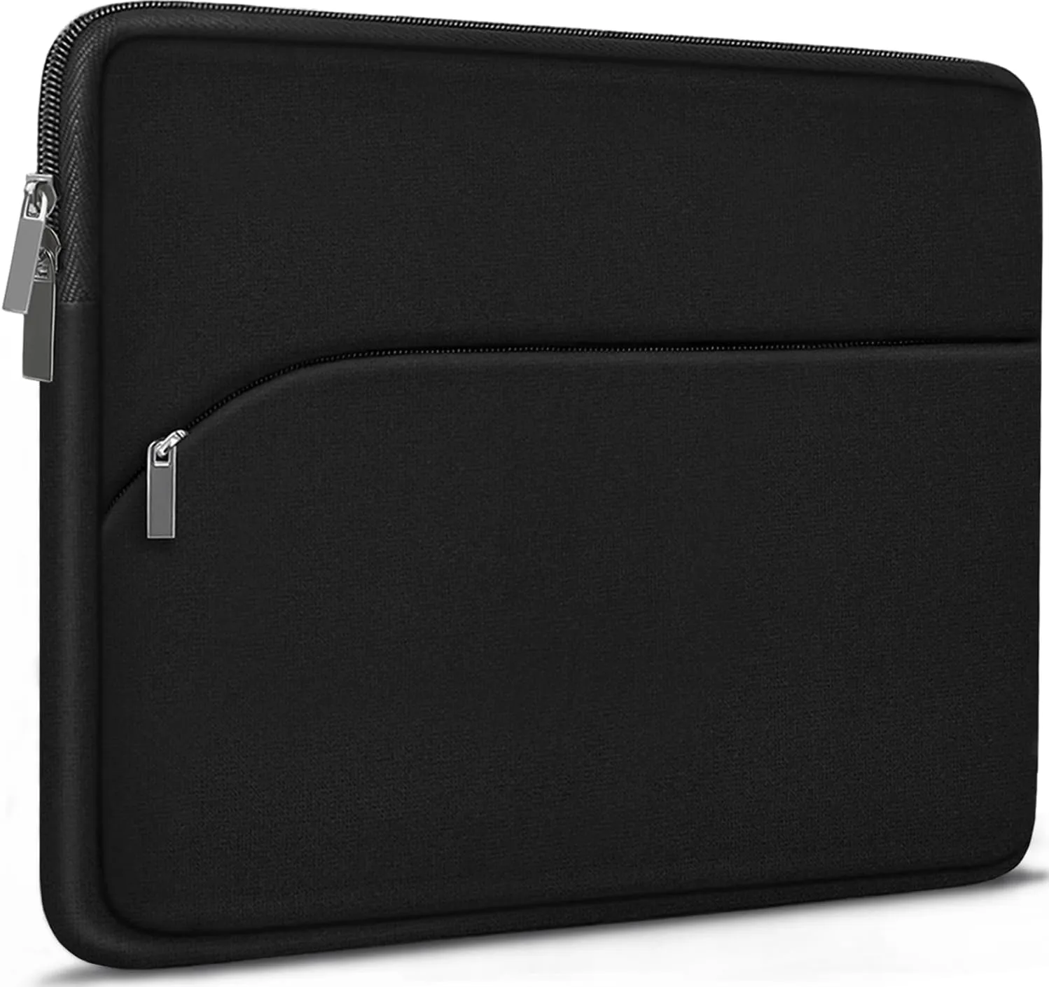 Laptop Case 14 inch, Slim Portable Monitor Protective Cover with Front Pocket, Traveling Computer Carrying Bag Laptop Sleeve Compatible for MacBook Air/Pro, HP, Dell, Lenovo, Acer, Black