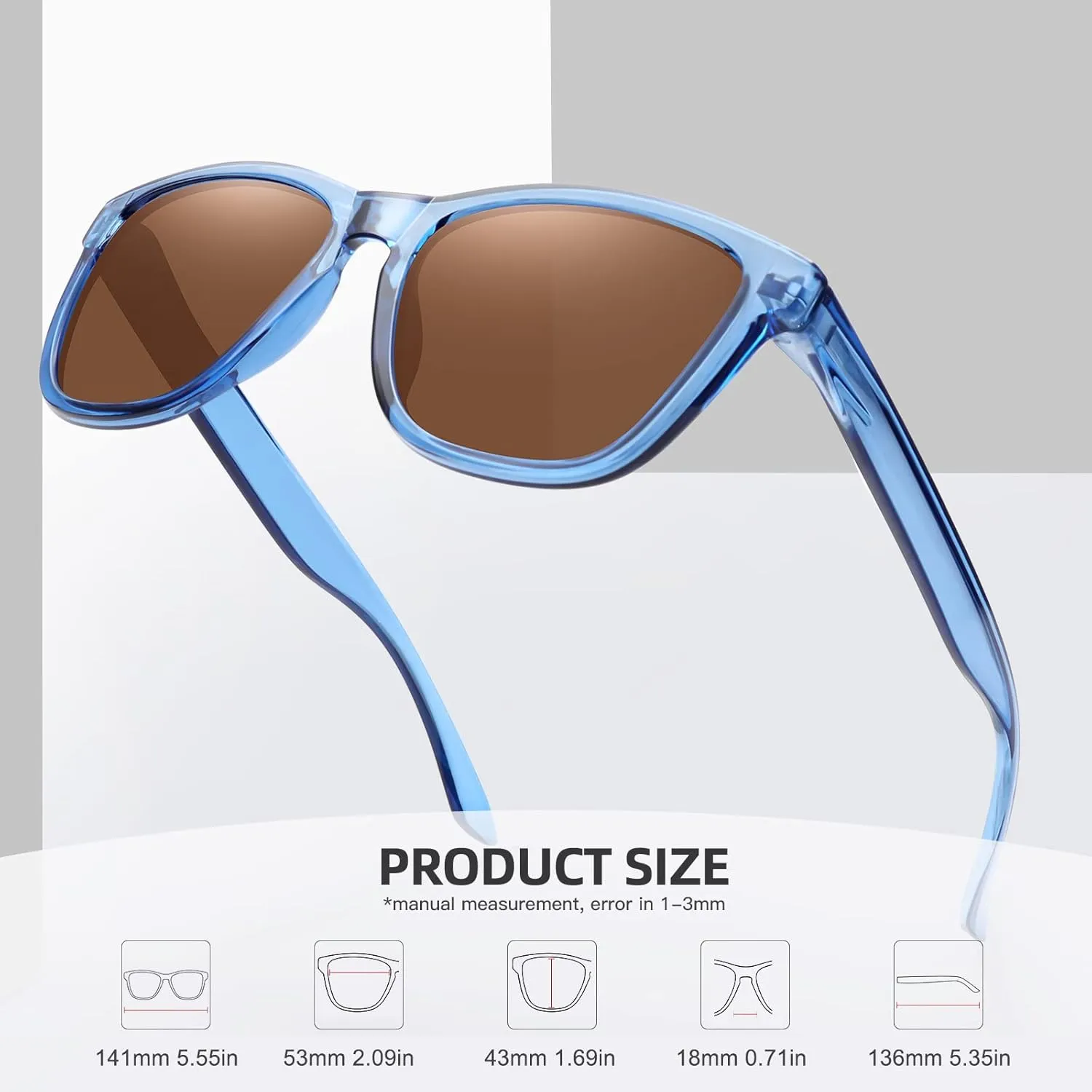 MEETSUN Polarized Sunglasses for Women Men Trendy Classic Retro Designer Style