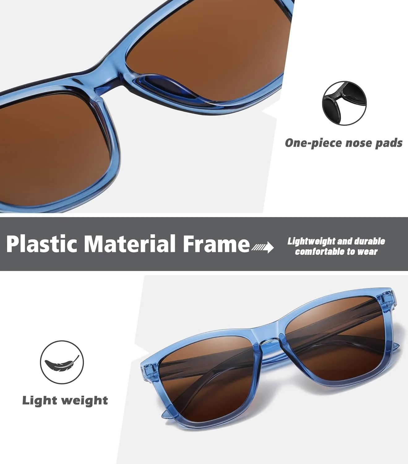 MEETSUN Polarized Sunglasses for Women Men Trendy Classic Retro Designer Style