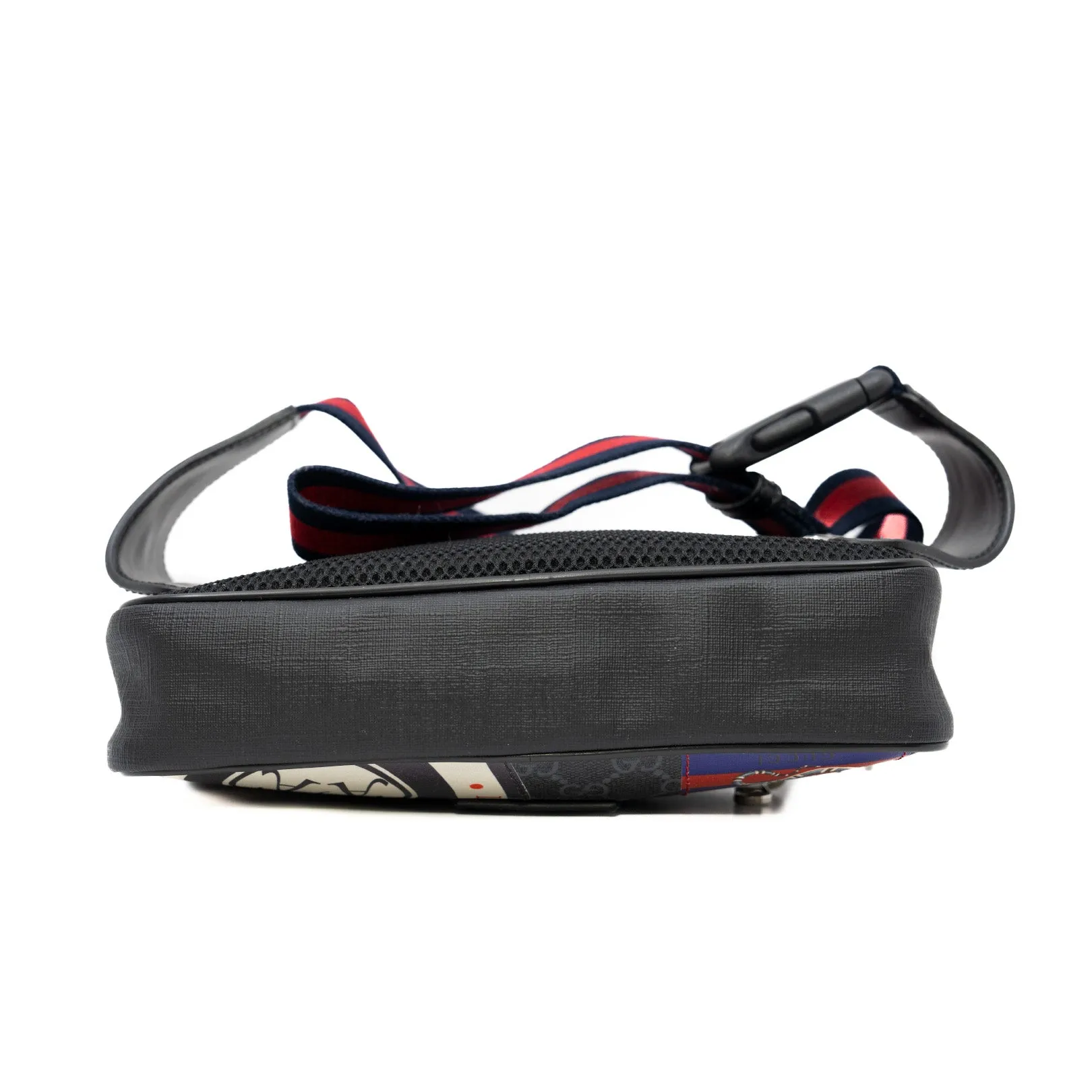 mens limited badge belt bag in double G grey