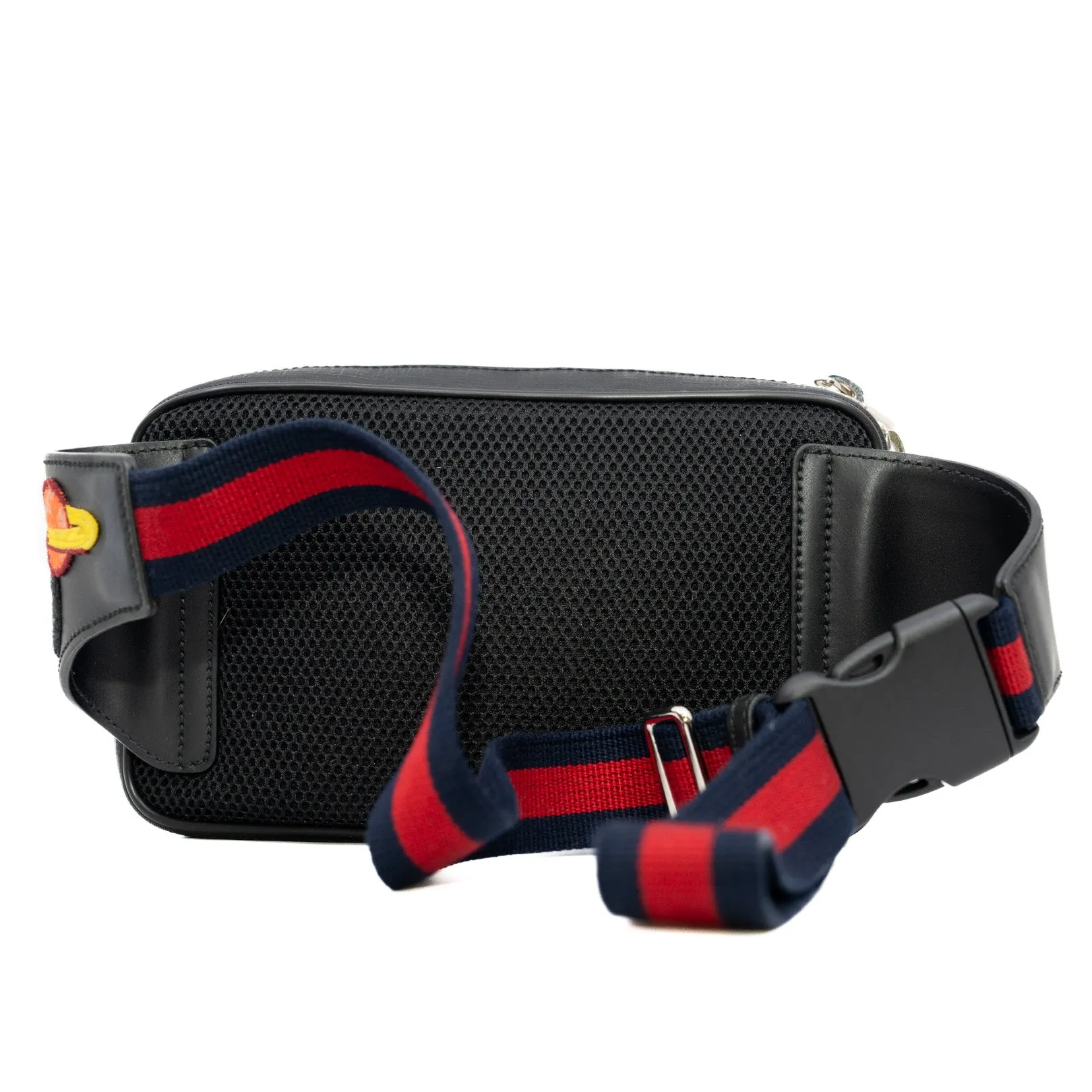 mens limited badge belt bag in double G grey