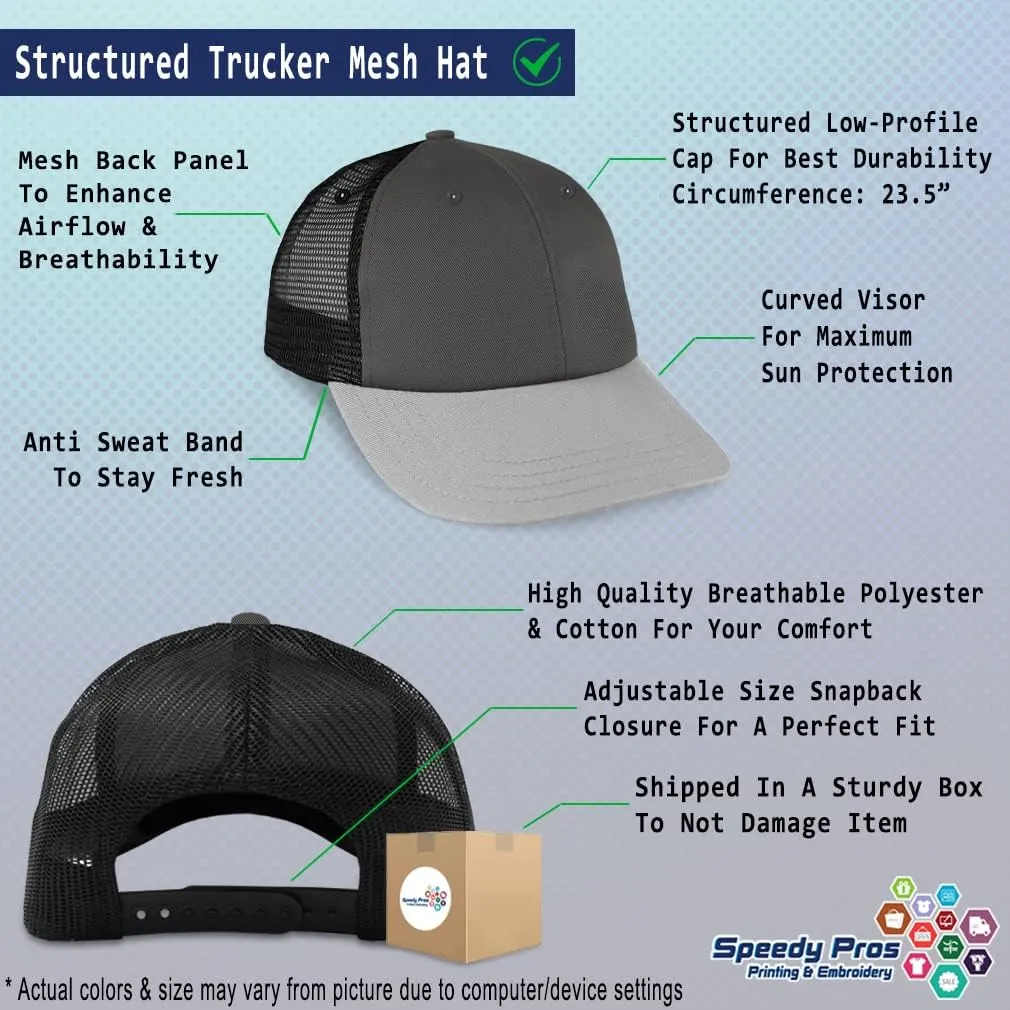 Mesh Trucker Hat Baseball Cap Custom Personalized Text Dad Hats for Men & Women