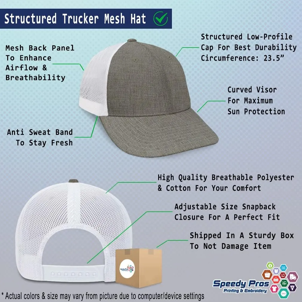Mesh Trucker Hat Baseball Cap Custom Personalized Text Dad Hats for Men & Women