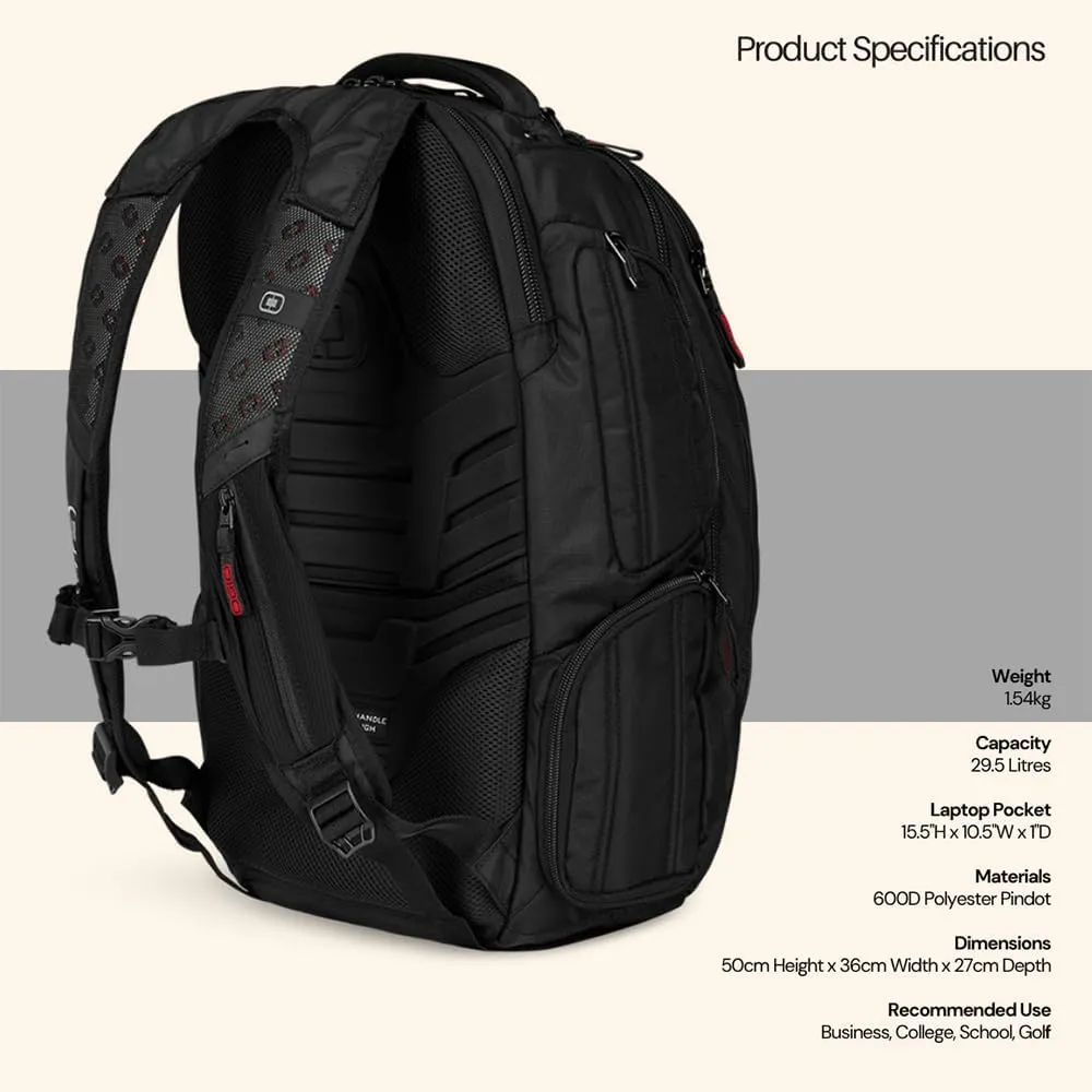OGIO Renegade Backpack (Renegade , Black Pindot), Large