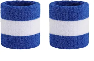 ONUPGO Wristband Sweatbands for Men and Women - Athletic Cotton Terry Cloth Wrist Bands Sport Sweat Band for Basketball, Tennis, Football, Baseball, Running, Gym (1 Pair)